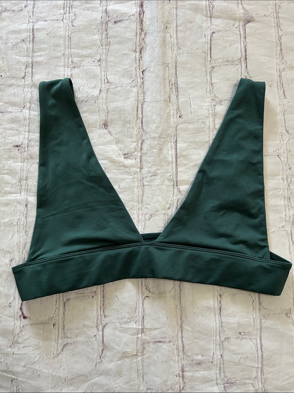Intimately Free People No Show Plunge Bralette Forest Green NWOT M/L